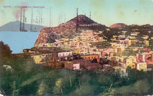 I 80073 CAPRI, Panorama dela Castellone, 1925