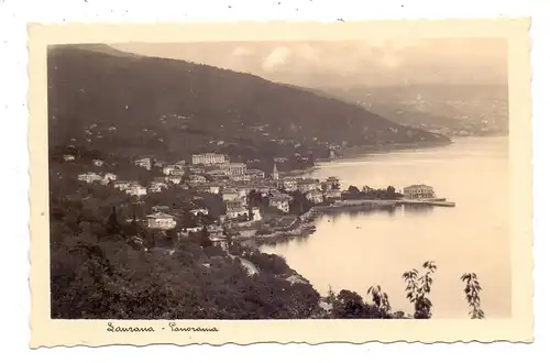 HR 5415 LOVRAN / LAURANA, Panorama, 1938, Stempel Laurana-Fiume