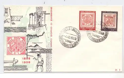 ITALIA, 1958, Unificato 840 - 841, Premio Francobollo di Napoli