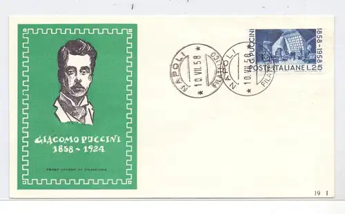 ITALIA, 1958, Unificato 833, Puccini