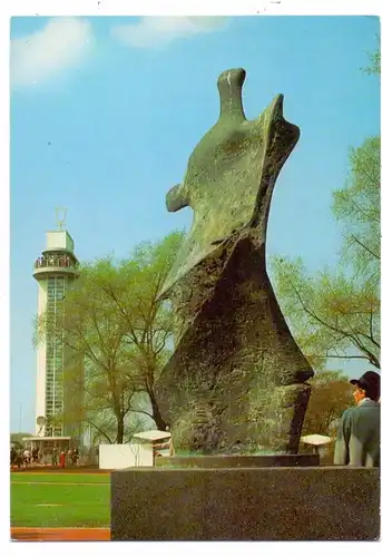 SKULPTURE - HENRY MOORE, "KNIFE-EDGE", Essen, Grugapark