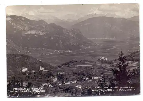 I 39010 TISENS - PRISSIAN, Blick auf Lana, 1963