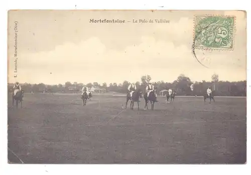 REITSPORT - POLO, Mortefontaine, 1907, kl. Knick