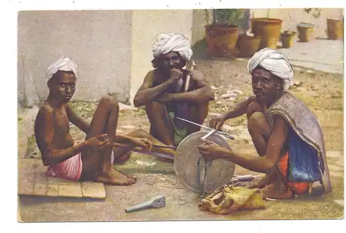 BERUFE - Messerschleifer / Remouleur / Measuring sander / Messenslijper - Indien