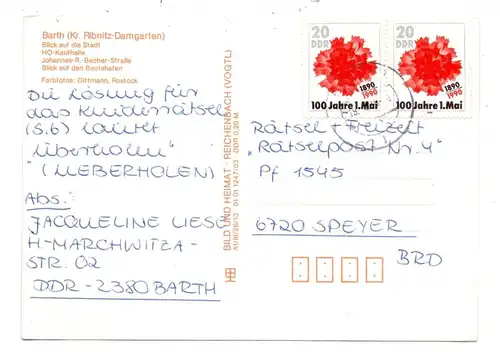 DDR, 1990, Michel 3323, Mehrfachfrankatur