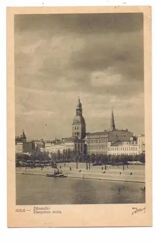 LATVIJA / LETTLAND - RIGA, Düna-Ufer, 1943