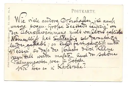 CIRCUS / ZIRCUS - Circus Sarrasani im Hochwasser, Leipzig 1909