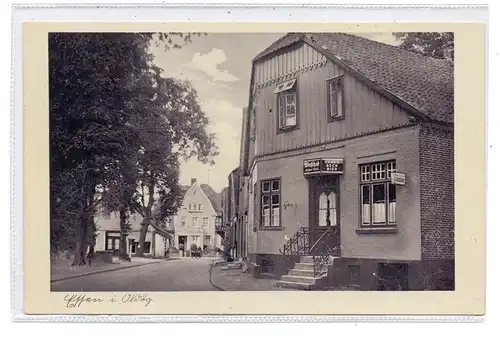 4572 ESSEN, Wirtschaft / Friseur, Strassenpartie, 1953