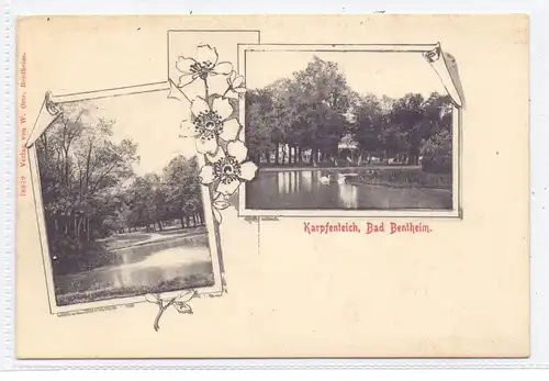 4444 BAD BENTHEIM, Karpfenteich, ca. 1905, ungeteilte Rückseite