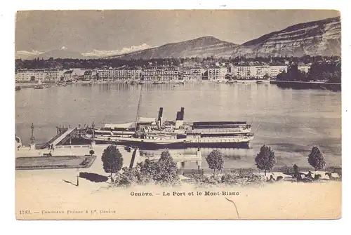 BINNENSCHIFFE - LAC LEMAN / GENFER SEE, "LEMAN", ca. 1905