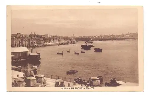 MALTA - SLIEMA, Harbour, 1914, Censor / Zensur