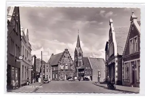 4443 SCHÜTTORF, Strassenpartie, Tankstelle