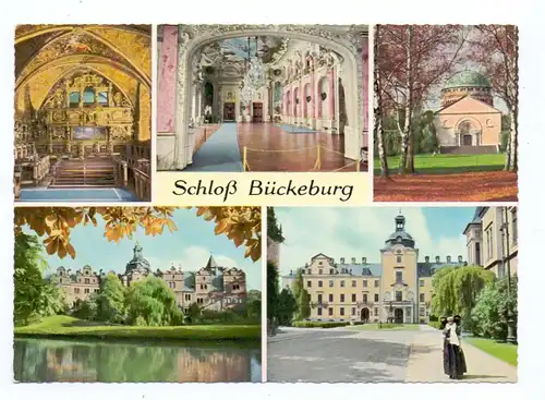 3062 BÜCKEBURG, Schloß, Mehrbild-AK, 1960