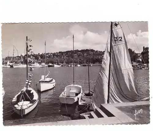 F 14800 DEAUVILLE, Bassin de Yachts, 1957