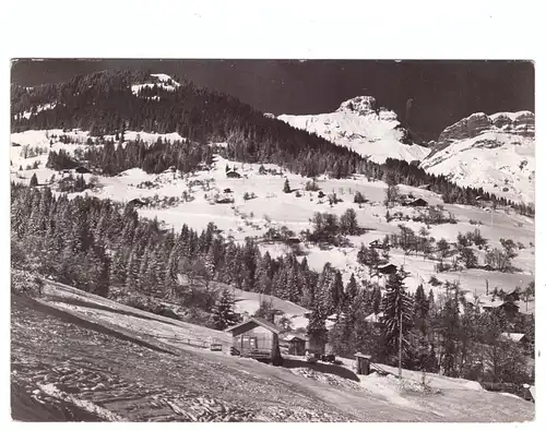 F 74700 CORDON, L'Arrivee des pistes. Tete noire et la chaine des Aravis