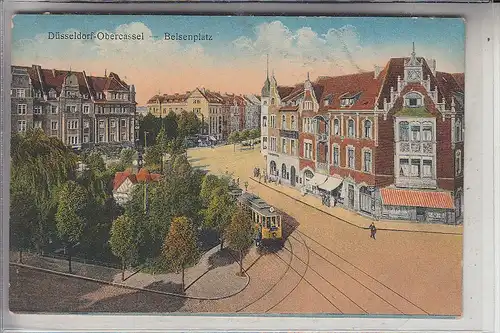 4000 DÜSSELDORF - OBERCASSEL, Belsenplatz, Strassenbahn - Tram, 20er Jahre