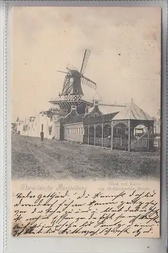 4000 DÜSSELDORF, EREIGNIS, Ausstellung 1902,Blick auf Kairo mit niederländischer Mühle