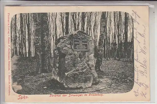 2808 SYKE, Denkmal der Schwarzen im Friedeholz, 1904