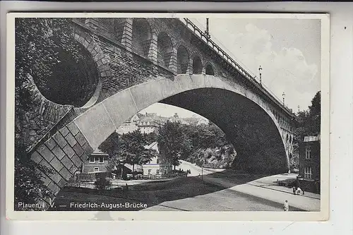 0-9900 PLAUEN, Friedrich-August-Brücke, 1936