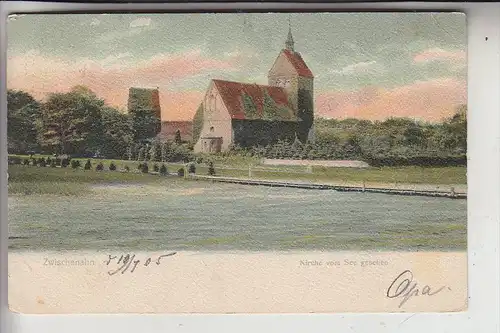 2903 BAD ZWISCHENAHN, Kirche vom See gesehen, 1905