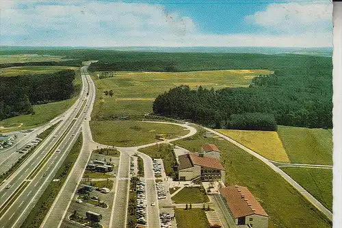 8602 WACHENROTH - WEINGARTSREUTH, BAB - Autobahn Rasthaus  "Steigerwald", Luftaufnahme, 1969