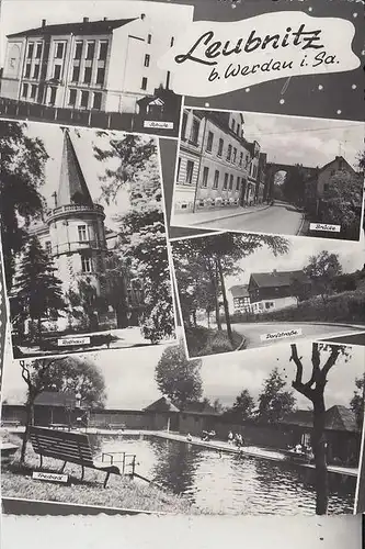 0-9627 LEUBNITZ bei Werdau, Mehrbildkarte