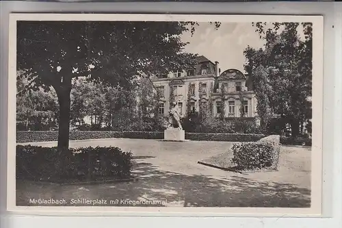 4050 MÖNCHENGLADBACH, Schillerplatz mit Kriegerdenkmal