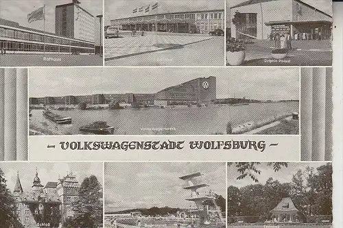 3180 WOLFSBURG, Volkswagenstadt, Mehrbildkarte