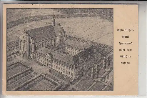 5560 WITTLICH - GROSSLITTGEN, Künstler-AK, Cistercienser-Abtei nach dem Wiederaufbau, 1927, Architekt Lehmenkühler-Köln