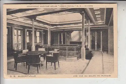 SCHIFFE - OZEAN - "S.S. ALBERTVILLE, Salon de Musique