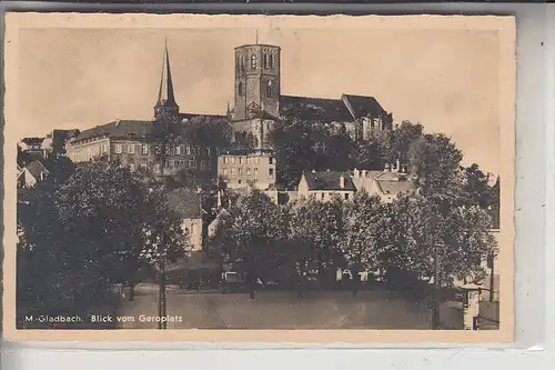 4050 MÖNCHENGLADBACH, Blick vom Geroplatz, rückseitig Klebereste