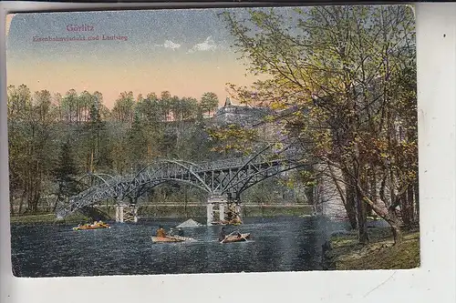 0-8900 GÖRLITZ, Eisenbahnviadukt und Laufsteg