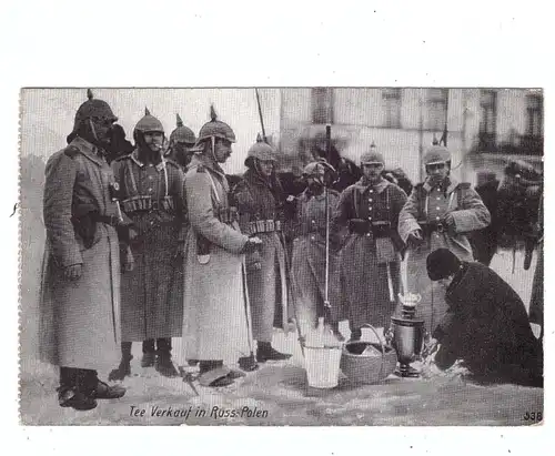 RUSSIA / RUSSLAND - Tee-Verkauf an deutsche Soldaten, 1917, Feldpost