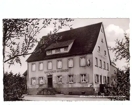 7831 SEXAU - LÖRCH, Gasthaus zur Lerche, rücks. kl. Klebereste