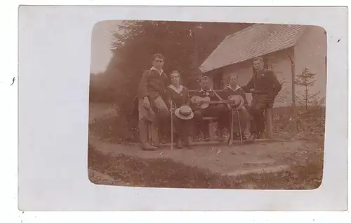 WANDERVÖGEL - Jugendgruppe mit Gitarre, Photo-AK