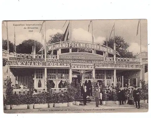 EXPO - 1910 BRUSSEL, Degustation Wynand Focking - Courvoisier, MOET & CHANDON / DEINHARD & Co. Coblentz