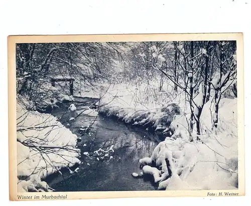 5093 BURSCHEID, Murbachtal im Schnee, 1965