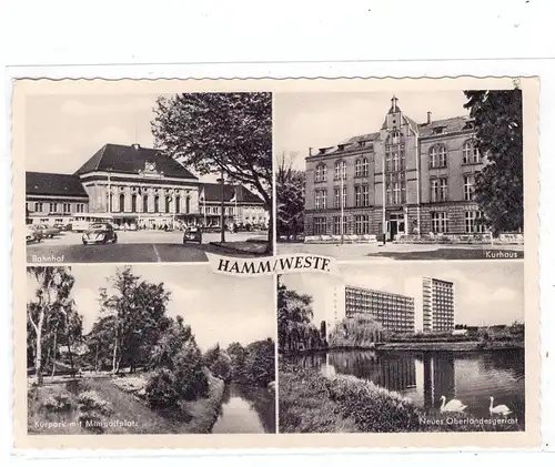 4700 HAMM, Bahnhof, Neues OLG, Minigolfplatz, Kurhaus