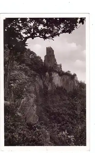 5330 KÖNIGSWINTER, Drachenfels, ungewöhnliche Perspektive, 1964