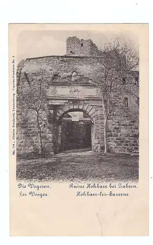 F 67700 SAVERNE / ZABERN, Ruine Hohbarr, Bernhoeft