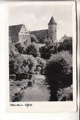 OSTPREUSSEN - ALLENSTEIN / OLSTYN, Schloß, 1942, kl. Klebereste rücks.