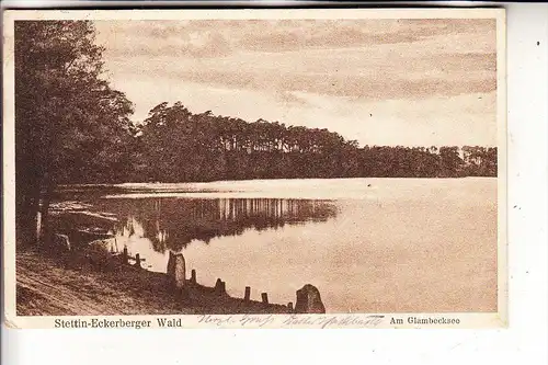 POMMERN - SZCZECIN / STETTIN - WESTEND, Eckerberger Wald, Am Glambecksee, 1928