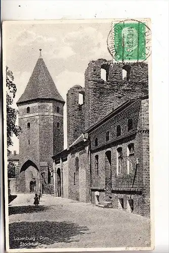 POMMERN - LAUENBURG / LEBORK, Stockturm, Landpoststempel "Kamelow, Lauenburg (Pommern) Land", 1932
