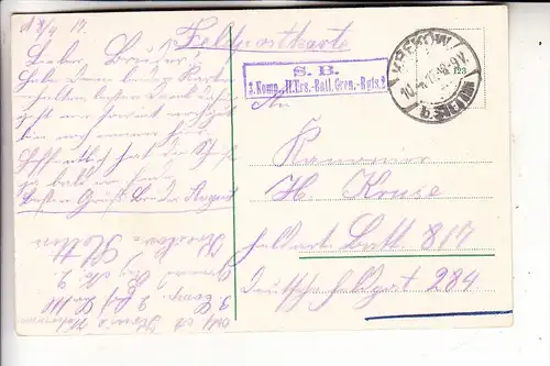 POMMERN - SZCZECIN / STETTIN, Abfahrtstelle der Gotzlow-Dampfer, 1917, deutsche Feldpost