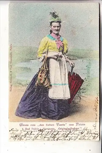 POMMERN - BAD POLZIN / POLCZYN ZDROJ, Gruß von "der ieben Tante", 1906