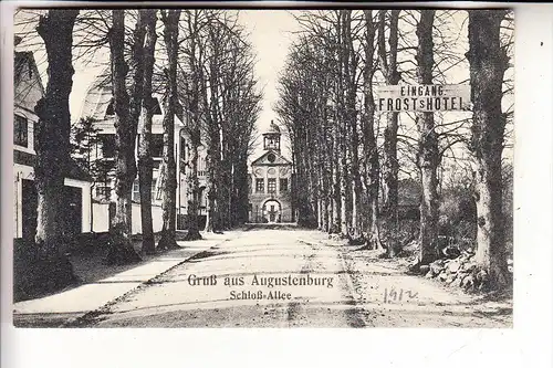 DK 6440 SONDERBURG, Schloss Augustenburg / Augustenborg, Schloss-Allee, Frost's Hotel, 1912