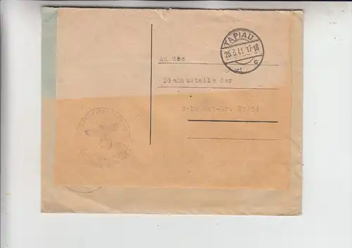 OSTPREUSSEN - TAPIAU / GWARDEISK, Feldpost 2.Weltkrieg, 1941, Heeresstandortverwaltung