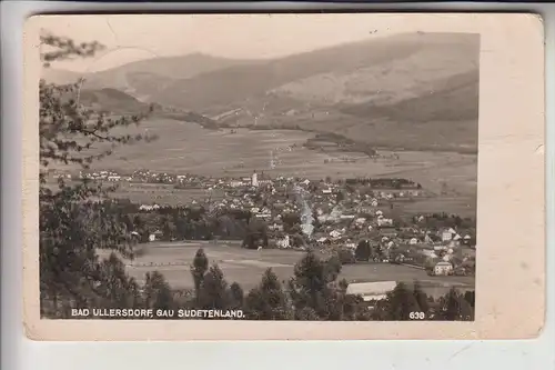 BÖHMEN & MÄHREN - BAD ULLERSDORF / VELKE LOSINY, Ortsansicht, 1944, deutsche Feldpost nach Amsterdam; FP L 08597