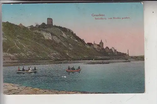 WESTPREUSSEN - GRAUDENZ / GRUDZIADZ, Schloßberg von Norden gesehen, 1916
