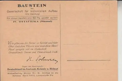 DEUTSCHE KOLONIEN - DEUTSCH OST-AFRIKA, Massaihirte